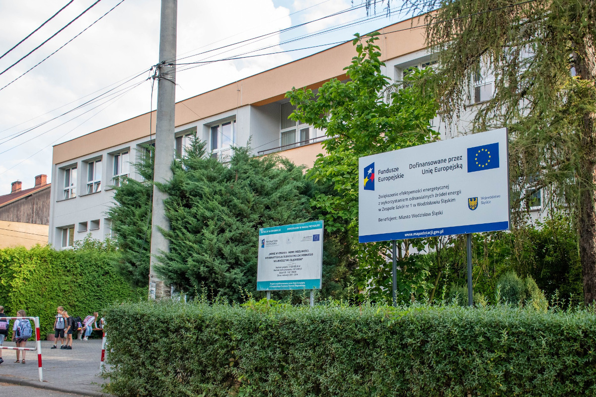 Termomodernizacja Zespołu Szkół nr 1 w Wodzisławiu Śląskim ruszyła