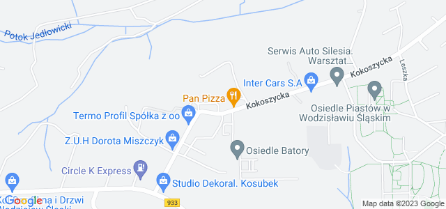 Mapa dojazdu KPP - Komenda Powiatowa Policji Wodzisław Śląski