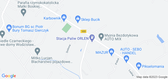 Mapa dojazdu ProfiAuto Serwis Auto-Elektro Wodzisław Śląski