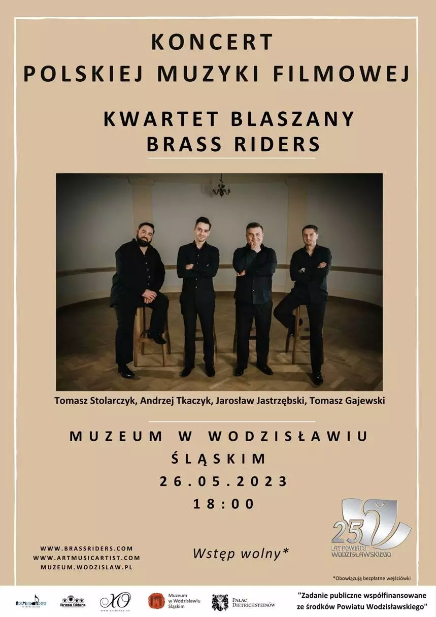 Brass Riders zagra polską muzykę filmową w Wodzisławiu Śląskim! / fot. UM Wodzisław Śląski