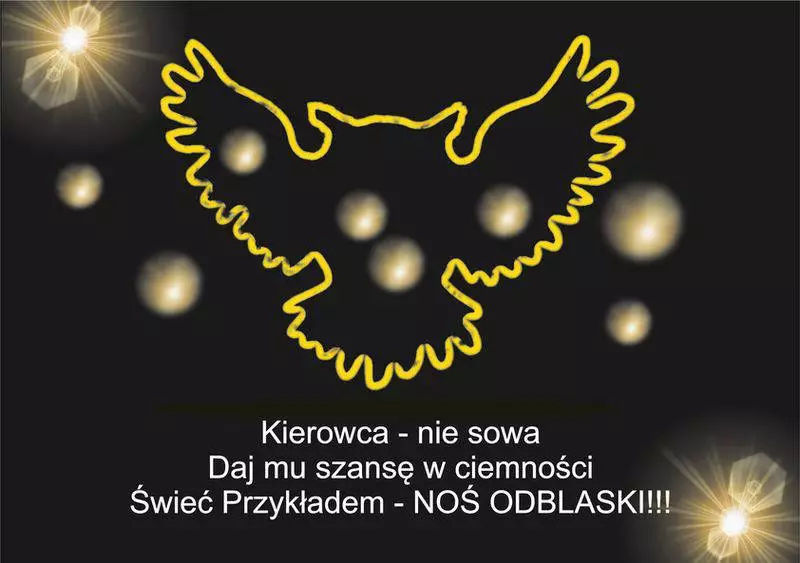Noś odblaski - świeć przykładem! Elementy odblaskowe mogą uratować życie