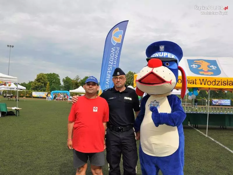 Policjanci na XX Powiatowej Olimpiadzie Osób Niepełnosprawnych