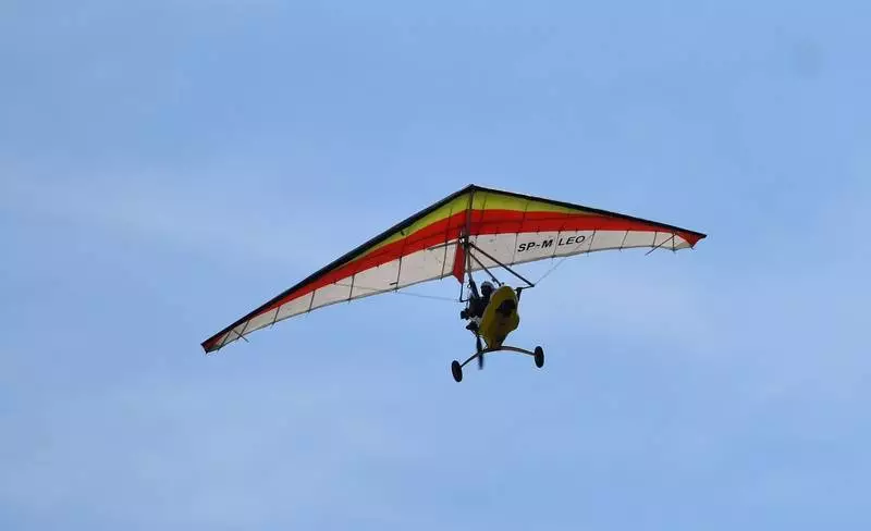 Wypadek motolotniarza w Lubomi