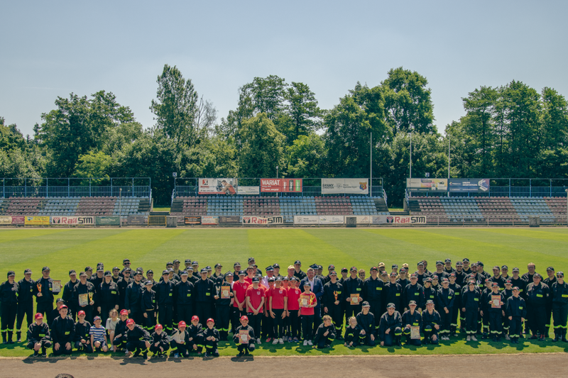 Zacięta rywalizacja na zawodach sportowo-pożarniczych w Wodzisławiu Śląskim
